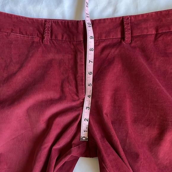 L.L. Bean Big and Tall Burgundy Corduroy Wide Leg Trouser Pants - Picture 12 of 13